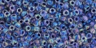 10 g TOHO Seed Beads 11/0 TR-11-0774 - Inside-Color Rainbow Crystal/Grape Lined (E)
