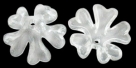 #28.0 - 10 Acrylblüten transp. Ø 16x6 mm crystal clear