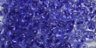 #83 10g Preciosa® TwinBeads tr. dark sapphire