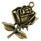1 Rose 25,5x17,5 mm - bronze