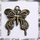 1 Schmetterling 23x25 mm - antikbronze