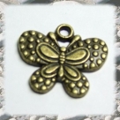 1 Schmetterling 24x20 mm - antikbronze