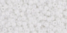 10 g TOHO Seed Beads 11/0 TR-11-0401 F - Opaque-Rainbow Frosted White