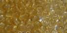 #34 - 50 Stück Perlen rund - tr. lt topaz - Ø 3 mm