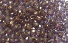 #14.5 50 Stück - 3,0 mm Glasschliffperlen - crystal lila bronze coating