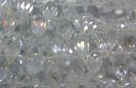 1 facetierter Tropfen 6x13 mm Crystal AB-galvanisiert