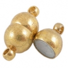 1 Magnet-Verschluss Ø 7x15 mm goldfarben