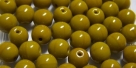 #15.00 25 Stück Perlen rund - opak goldenrod - Ø 6 mm