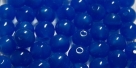 #25.00 25 Stück Perlen rund - opalin aquamarine - Ø 6 mm