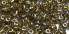 #89 10g Preciosa® TwinBeads crystal halb-gold