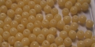 #22a - 50 Stück Perlen rund - opak beige  - Ø 3 mm