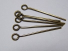 20 Stück Kettelstifte 25 x 0,7 mm antikbronze