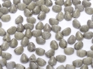 #06 - 50 Stck. Pinch-Bead 5x3mm - opak white gray luster