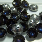 #10 - 25 Stck. Piggy-Beads 4x8mm - crystal black diamond