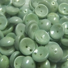 #16 - 25 Stck. Piggy-Beads 4x8mm - chalk white olivine coating