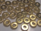 10 Stck. Metallscheiben - Ø ca. 6*1 mm - goldfarben