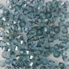 #04.06 - 25 Stück - 4,0 mm Crystal Bicone tr. teal hematit coating