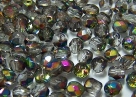 #36.4 50 Stück - 4,0 mm Glasschliffperlen - black diamond vitrai