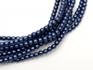 02010/70467 - 1 Strang Perlen Ø 2 mm rund - montana blue pearl-coating