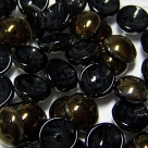 #33 - 25 Stck. Piggy-Beads 4x8mm - jet half bronze