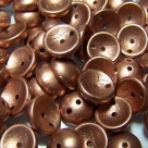 #02a - 25 Stck. Piggy-Beads 4x8mm - crystal copper matt