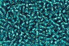 10 g TOHO Seed Beads 11/0 TR-11-0023 BDA Green/Aqua Light Silver-Lined (A,D)