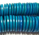 1 Strang Kokos-Linsen Ø ca. 20mm - azure blue (ca. ± 45 Stück)