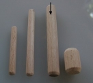 10 Stück Holzdübel ca. 9*70 mm (BxL) ungebohrt
