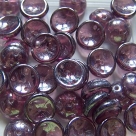 #61 - 25 Stck. Piggy-Beads 4x8mm - amethyst hematite coating