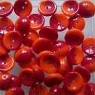 #76 - 25 Stck. Piggy-Beads 4x8mm - opak orange/opak red