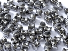 #14 - 25 Stck. PRECIOSA Pellet™ 4x6 mm chrystal full chrom