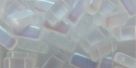 #01.02 - 20 Stück Two-Hole Brick 4x8mm - crystal matt AB