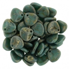 #04b 50 Stck. Rose Petals 8*7mm -  persian turquoise copper picasso