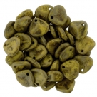 #06b 50 Stck. Rose Petals 8*7mm -  yellow copper picasso