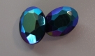 #19 - 1 Cabochon facetiert 18x13x7mm (LxBxH) - jet AB