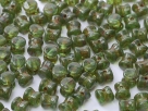 #29 - 25 Stck. PRECIOSA Pellet™ 4x6 mm emerald travertin