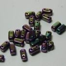#21 - 50 Stück Two-Hole Bricks 3x6mm - purple iris